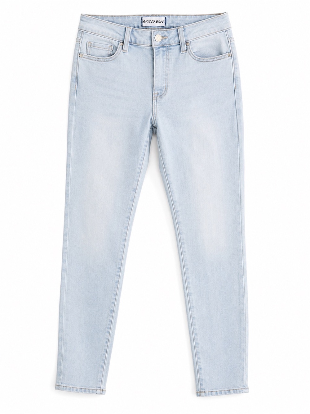 Studio Blue Light Wash Skinny Ankle Jeans Size 27 Stretch Denim